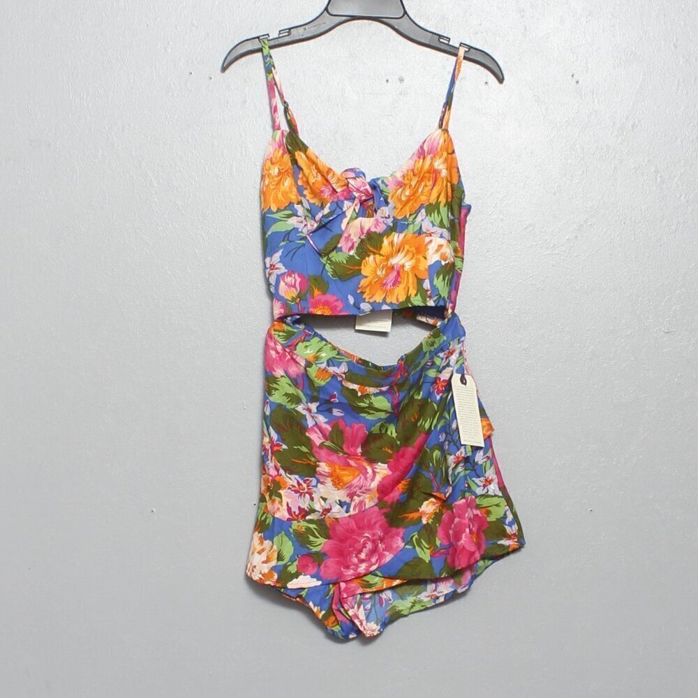 Lottie and Holly NWT floral 2 piece tank and shorts resort vacation wear